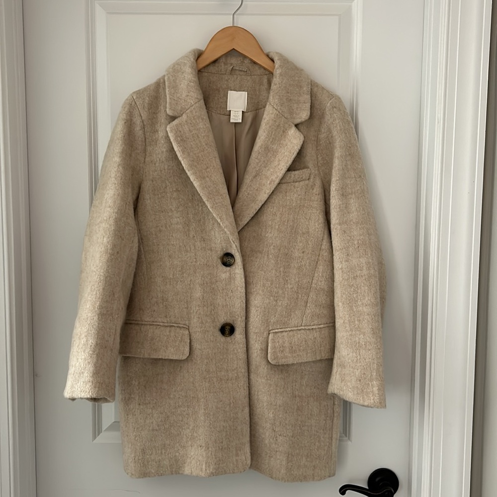 H&M Short Tan Coat, Women’s size XS